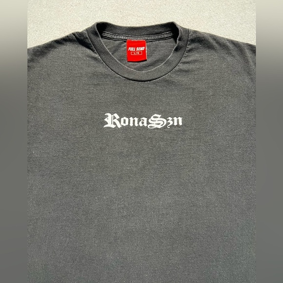 Full Send Nelk Boys Rona Season Longest Season T-Shirt Men’s Large Black Meme - Picture 3 of 6